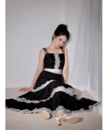 Summer lace long cami onepiece(eme10579)