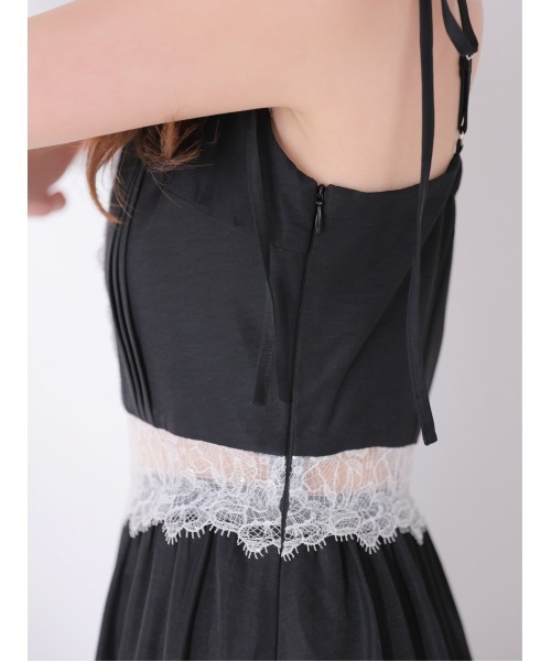 M me eme（エムミーエメ）の「Summer lace long cami onepiece(eme10579)（ワンピース・レディース・ブラック/アイボリー・FREE）」の17枚目の写真