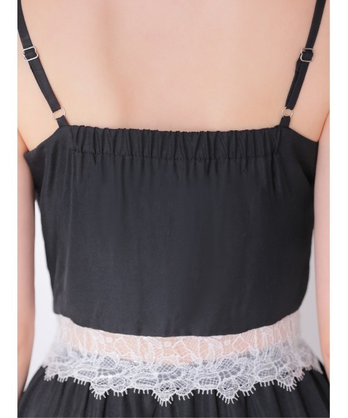 M me eme（エムミーエメ）の「Summer lace long cami onepiece(eme10579)（ワンピース・レディース・ブラック/アイボリー・FREE）」の19枚目の写真