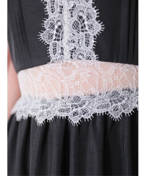 M me eme（エムミーエメ）の「Summer lace long cami onepiece(eme10579)（ワンピース・レディース・ブラック/アイボリー・FREE）」の21枚目の写真