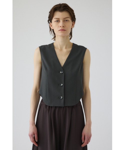 RIM.ARK（リムアーク）の「Comfy vest tops(コンフィー ベスト トップス)（ベスト・レディース・ブラック/ブラウン/グレー・FREE）」の12枚目の写真