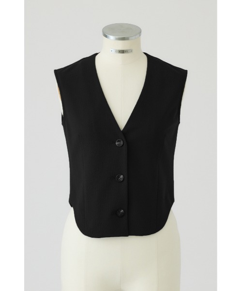 RIM.ARK（リムアーク）の「Comfy vest tops(コンフィー ベスト トップス)（ベスト・レディース・ブラック/ブラウン/グレー・FREE）」の4枚目の写真