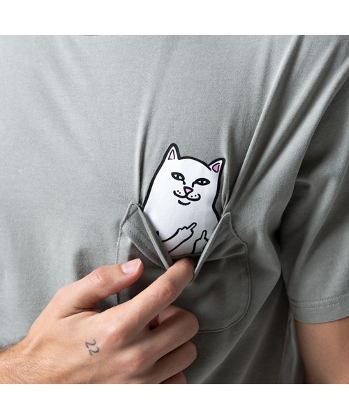 RIPNDIP(リップンディップ)の「LORD NERMAL POCKET TEE(SAGE VINTAGE WASH)(Tシャツ/カットソー・メンズ・グリーン系その他・MEDIUM/LARGE)」の2枚目の写真