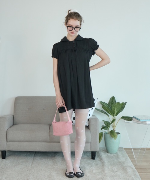 Birthday room(バースデイルーム)の「ダブルボタンミニOP/Double-breasted mini dress(ワンピース・レディース・ホワイト/ブラック・FREE)」の15枚目の写真