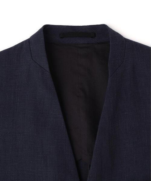 YLEVE（イレーヴ）の「YLEVE / LINEN DOUBLE CLOTH NO SLEEVE JACKET（テーラードジャケット・レディース・ネイビー・1/0）」の3枚目の写真