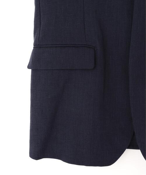 YLEVE（イレーヴ）の「YLEVE / LINEN DOUBLE CLOTH NO SLEEVE JACKET（テーラードジャケット・レディース・ネイビー・1/0）」の5枚目の写真