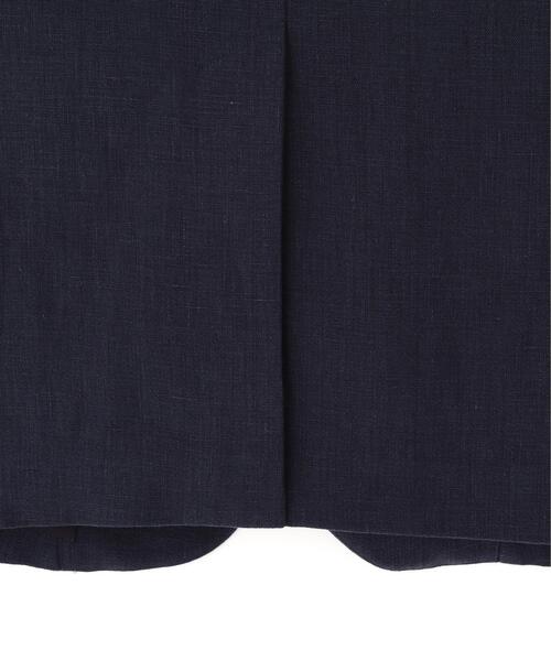 YLEVE（イレーヴ）の「YLEVE / LINEN DOUBLE CLOTH NO SLEEVE JACKET（テーラードジャケット・レディース・ネイビー・1/0）」の6枚目の写真