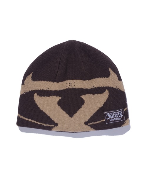 XLARGE（エクストララージ）の「X MONSTER LOGO BEANIE（キャップ・メンズ・ブラック/ネイビー/ブラウン・ONE SIZE）」の4枚目の写真