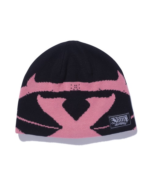 XLARGE（エクストララージ）の「X MONSTER LOGO BEANIE（キャップ・メンズ・ブラック/ネイビー/ブラウン・ONE SIZE）」の6枚目の写真