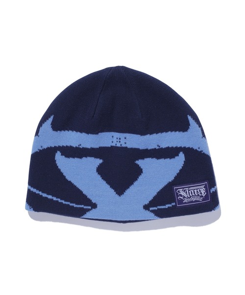 XLARGE（エクストララージ）の「X MONSTER LOGO BEANIE（キャップ・メンズ・ブラック/ネイビー/ブラウン・ONE SIZE）」の5枚目の写真