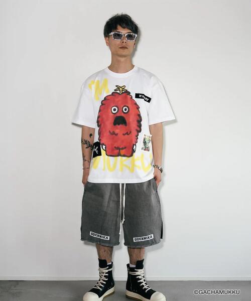 ROYAL FLASH(ロイヤルフラッシュ)の「guernika/ゲルニカ/MUKKU Paint-T(Tシャツ/カットソー・メンズ・ホワイト・2XL)」の4枚目の写真