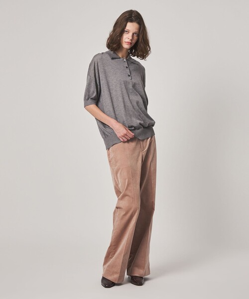 Steven Alan(スティーブンアラン)の「<Steven Alan>オーバーサイズ ポロニット(ニット/セーター・レディース・ライトピンク/グレー系・FREE)」の7枚目の写真