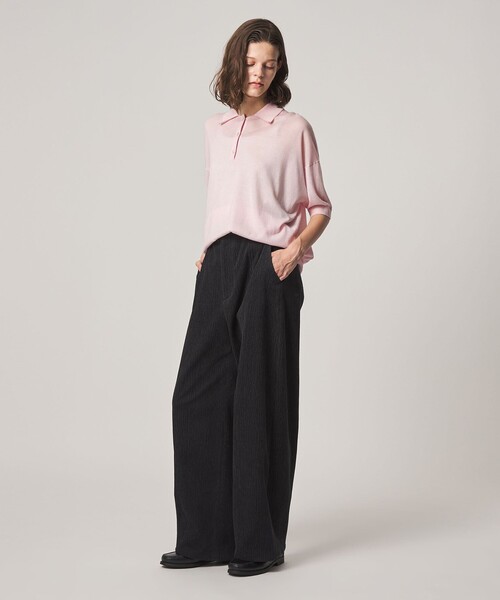 Steven Alan(スティーブンアラン)の「<Steven Alan>オーバーサイズ ポロニット(ニット/セーター・レディース・ライトピンク/グレー系・FREE)」の13枚目の写真