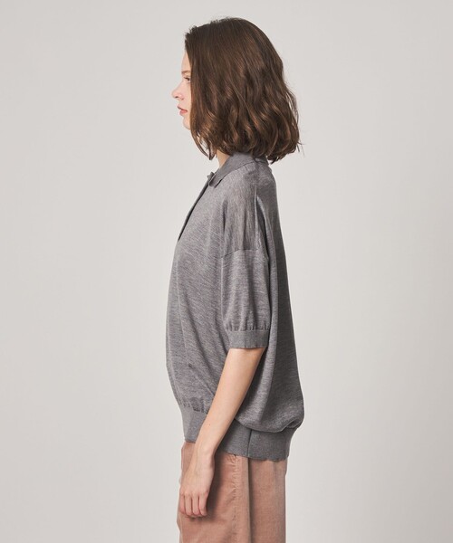 Steven Alan(スティーブンアラン)の「<Steven Alan>オーバーサイズ ポロニット(ニット/セーター・レディース・ライトピンク/グレー系・FREE)」の17枚目の写真