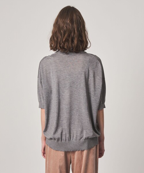 Steven Alan(スティーブンアラン)の「<Steven Alan>オーバーサイズ ポロニット(ニット/セーター・レディース・ライトピンク/グレー系・FREE)」の18枚目の写真