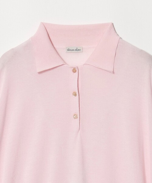 Steven Alan(スティーブンアラン)の「<Steven Alan>オーバーサイズ ポロニット(ニット/セーター・レディース・ライトピンク/グレー系・FREE)」の19枚目の写真
