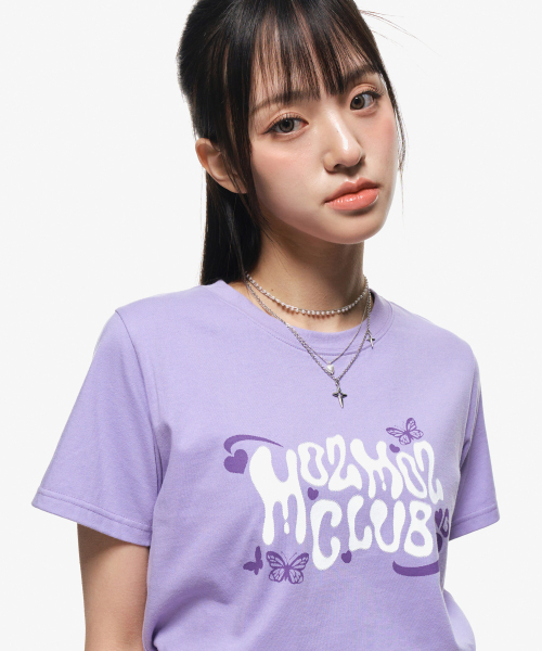 MOZMOZ(モズモズ)の「ラブリーウィメンズスタンダード半袖Tシャツパープル(Tシャツ/カットソー・レディース・その他・FREE)」の3枚目の写真