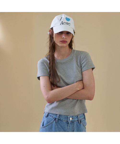 AENE(エイネ)の「エイTシャツ(ブラック)(Tシャツ/カットソー・レディース・ブルー/ホワイト/ライトイエロー/ブラック/チャコール/ライトグレー/ネイビー・SMALL/MEDIUM)」の3枚目の写真