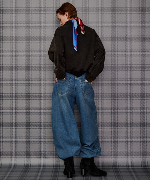 MAISON SPECIAL(メゾンスペシャル)の「【2026Autumn PRE-ORDER】Short Half-Zip Sweatshirt/ショートハーフジップスウェット(Tシャツ/カットソー・レディース・ライトグレー/グリーン/パープル/チャコールグレー・FREE)」の8枚目の写真
