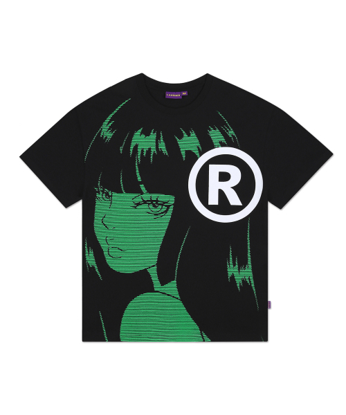 LAUGHER(ラファー)の「レイTシャツ - ブラック(Tシャツ/カットソー・レディース・その他・LARGE/MEDIUM/X-LARGE)」の1枚目の写真