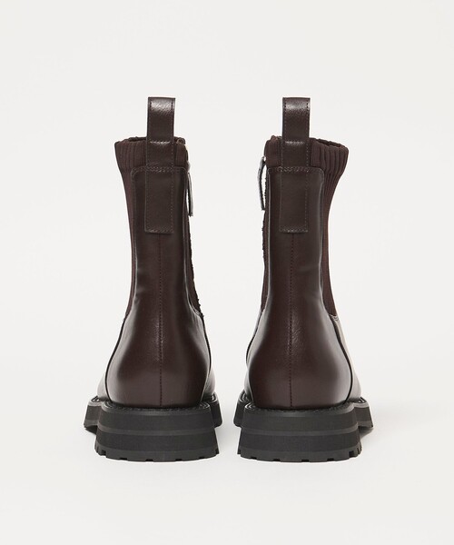 green label relaxing(グリーンレーベルリラクシング)の「ストレッチ ショートブーツ / サイドゴア / 撥水(ブーツ・レディース・ブラック/ダークブラウン・S/M/L/XL/XS)」の5枚目の写真