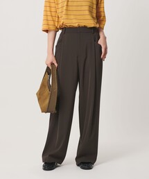 ポリエステルブレンド バックゴム ワイドパンツ ウォッシャブル 吸水速乾 防シワ