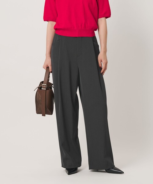 BEAUTY&YOUTH UNITED ARROWS（ビューティーアンドユースユナイテッドアローズ）の「ポリエステルブレンド バックゴム ワイドパンツ ウォッシャブル 吸水速乾 防シワ（スラックス・レディース・モカ/ダークブラウン/ダークグレー/ベージュ/ブラック・XS/M/S）」の3枚目の写真