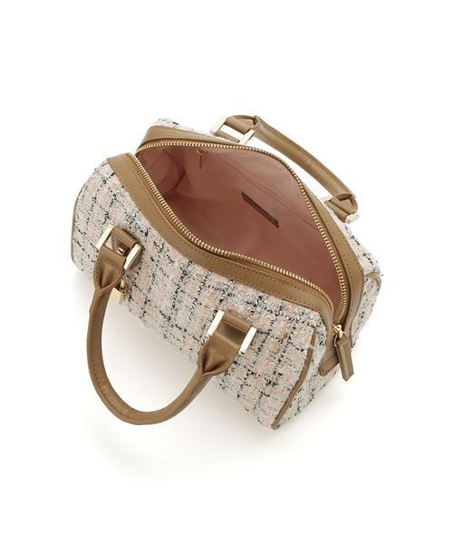 CELFORD(セルフォード)の「メタルチャームツイードミニボストンバッグ(ボストンバッグ・レディース・ブラック/ピンク/グリーン・F)」の15枚目の写真