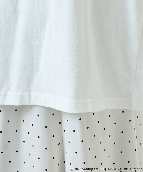 FREAK'S STORE(フリークスストア)の「SANRIO/サンリオ 'HELLO KITTY' コラージュ プリントTシャツ(Tシャツ/カットソー・レディース・チャコール/オフホワイト・フリ-)」の18枚目の写真