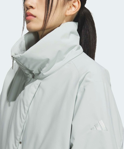 adidas(アディダス)の「STADIUM CHROME パッド ミッド JK ジャケット / アディダス adidas(ダウンジャケット/コート・レディース・グレー・XX-LARGE/LARGE/MEDIUM/SMALL/X-LARGE/X-SMALL)」の3枚目の写真
