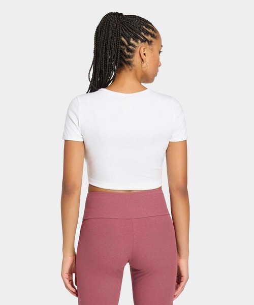 adidas(アディダス)の「エッセンシャルリブTシャツ / ESSENTIALS RIB TEE / アディダスオリジナルス adidas Originals(Tシャツ/カットソー・レディース・ホワイト・X-SMALL/XX-LARGE/MEDIUM/LARGE/X-LARGE/SMALL)」の2枚目の写真