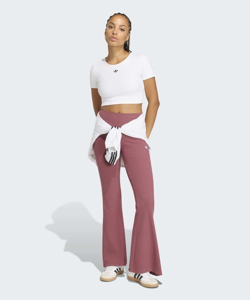 adidas(アディダス)の「エッセンシャルリブTシャツ / ESSENTIALS RIB TEE / アディダスオリジナルス adidas Originals(Tシャツ/カットソー・レディース・ホワイト・X-SMALL/XX-LARGE/MEDIUM/LARGE/X-LARGE/SMALL)」の5枚目の写真