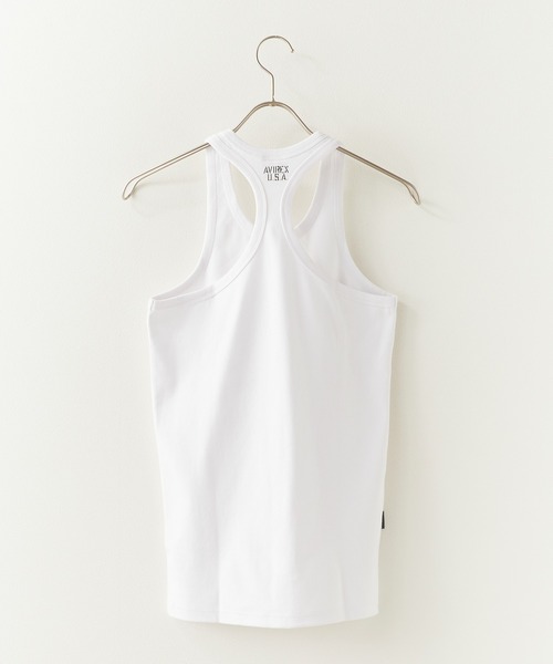 AVIREX(アヴィレックス)の「AVIREX/アビレックス DAILY RIB TANK TOP(タンクトップ・メンズ・ブラック/ホワイト・L/M/S)」の4枚目の写真