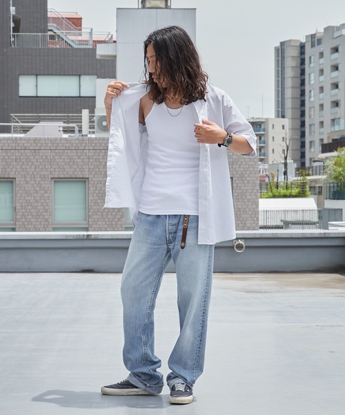 AVIREX(アヴィレックス)の「AVIREX/アビレックス DAILY RIB TANK TOP(タンクトップ・メンズ・ブラック/ホワイト・L/M/S)」の7枚目の写真