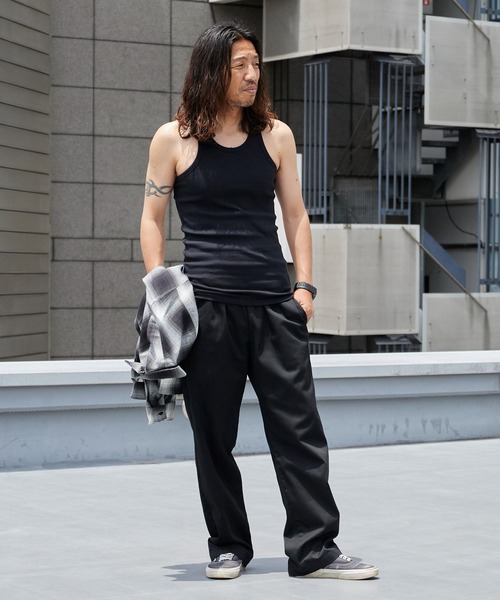 AVIREX(アヴィレックス)の「AVIREX/アビレックス DAILY RIB TANK TOP(タンクトップ・メンズ・ブラック/ホワイト・L/M/S)」の14枚目の写真