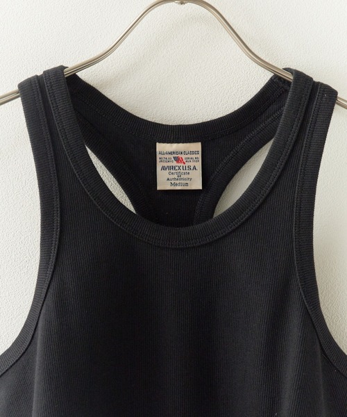 AVIREX(アヴィレックス)の「AVIREX/アビレックス DAILY RIB TANK TOP(タンクトップ・メンズ・ブラック/ホワイト・L/M/S)」の15枚目の写真