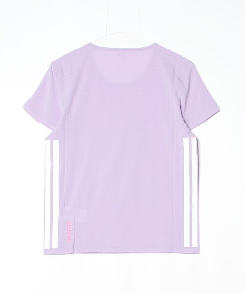 adidas(アディダス)の「アディゼロ ランニング半袖Tシャツ / アディダス adidas(Tシャツ/カットソー・レディース・バイオレット・X-LARGE/MEDIUM/LARGE/XX-LARGE/SMALL)」の7枚目の写真