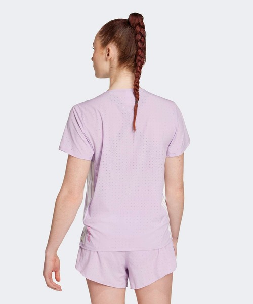 adidas(アディダス)の「アディゼロ ランニング半袖Tシャツ / アディダス adidas(Tシャツ/カットソー・レディース・バイオレット・X-LARGE/MEDIUM/LARGE/XX-LARGE/SMALL)」の10枚目の写真