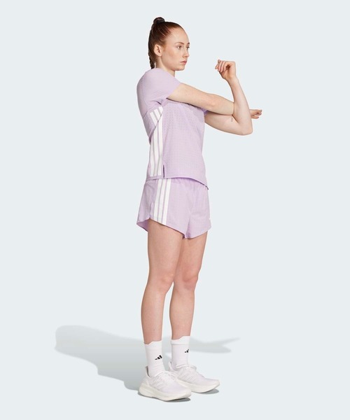 adidas(アディダス)の「アディゼロ ランニング半袖Tシャツ / アディダス adidas(Tシャツ/カットソー・レディース・バイオレット・X-LARGE/MEDIUM/LARGE/XX-LARGE/SMALL)」の13枚目の写真