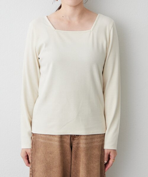 Remind me and forever(リマインドミーアンドフォーエバー)の「前後2WAYネックプルオーバー(Tシャツ/カットソー・レディース・その他12/グレー/ブラック/アイボリー・FREE)」の9枚目の写真