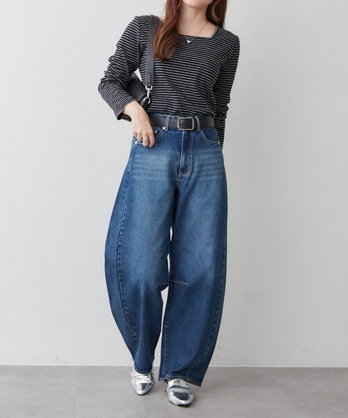 Remind me and forever(リマインドミーアンドフォーエバー)の「前後2WAYネックプルオーバー(Tシャツ/カットソー・レディース・その他12/グレー/ブラック/アイボリー・FREE)」の13枚目の写真