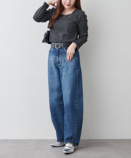 Remind me and forever(リマインドミーアンドフォーエバー)の「前後2WAYネックプルオーバー(Tシャツ/カットソー・レディース・その他12/グレー/ブラック/アイボリー・FREE)」の15枚目の写真