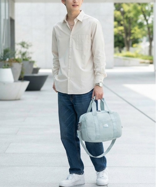 THE NORTH FACE(ザノースフェイス)の「【THE NORTH FACE/ザノースフェイス】HERITAGE CARGO M LIGHT ボストンバッグ 2WAY ショルダーバッグ ダッフルバッグ 軽量 トラベルバッグ ユニセックス(ボストンバッグ・レディース・ブラック/グレイッシュベージュ/サンドベージュ/サックスブルー/カーキ・ONE SIZE)」の11枚目の写真