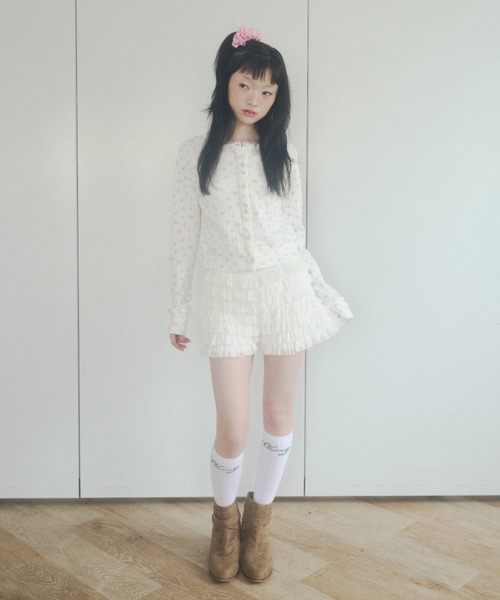 chernyy(チェルニー)の「chernyy eyelet cardigan / アイレットコンパクトカーディガン(カーディガン/ボレロ・レディース・ホワイト/ブラック・SMALL/MEDIUM/LARGE)」の18枚目の写真
