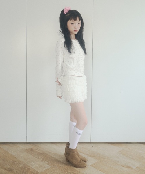 chernyy(チェルニー)の「chernyy eyelet cardigan / アイレットコンパクトカーディガン(カーディガン/ボレロ・レディース・ホワイト/ブラック・SMALL/MEDIUM/LARGE)」の21枚目の写真