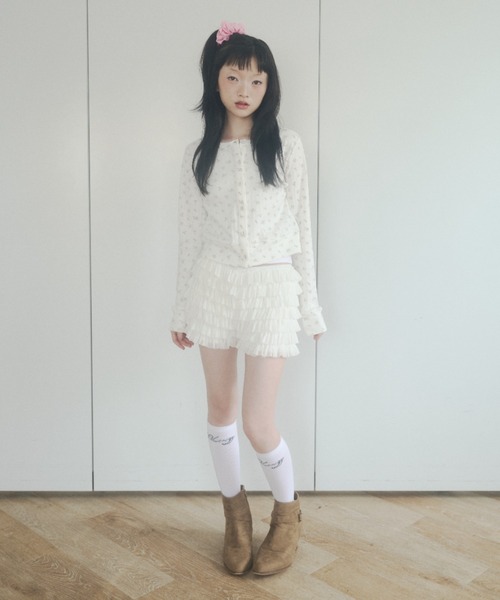 chernyy(チェルニー)の「chernyy eyelet cardigan / アイレットコンパクトカーディガン(カーディガン/ボレロ・レディース・ホワイト/ブラック・SMALL/MEDIUM/LARGE)」の22枚目の写真
