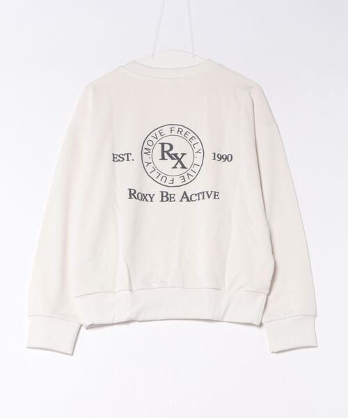 ROXY(ロキシー)の「ROXY FITNESS SIDEWALK PO サーモコントロール スウェットトップス /速乾/UVカット 【2026年秋冬モデル】/ロキシーバックプリントスウェット(スウェット・レディース・ブルー/オフホワイト/ブラック・SMALL/MEDIUM/LARGE)」の4枚目の写真