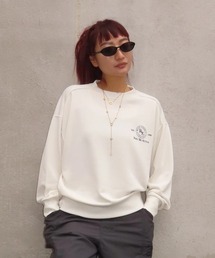 ROXY FITNESS SIDEWALK PO サーモコントロール スウェットトップス /速乾/UVカット 【2026年秋冬モデル】/ロキシーバックプリントスウェット