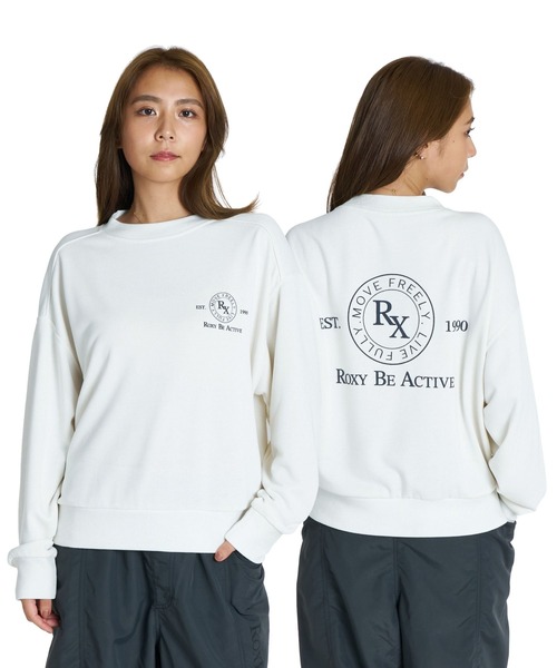 ROXY(ロキシー)の「ROXY FITNESS SIDEWALK PO サーモコントロール スウェットトップス /速乾/UVカット 【2026年秋冬モデル】/ロキシーバックプリントスウェット(スウェット・レディース・ブルー/オフホワイト/ブラック・SMALL/MEDIUM/LARGE)」の9枚目の写真