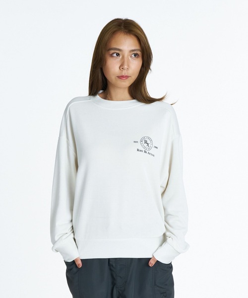 ROXY(ロキシー)の「ROXY FITNESS SIDEWALK PO サーモコントロール スウェットトップス /速乾/UVカット 【2026年秋冬モデル】/ロキシーバックプリントスウェット(スウェット・レディース・ブルー/オフホワイト/ブラック・SMALL/MEDIUM/LARGE)」の10枚目の写真